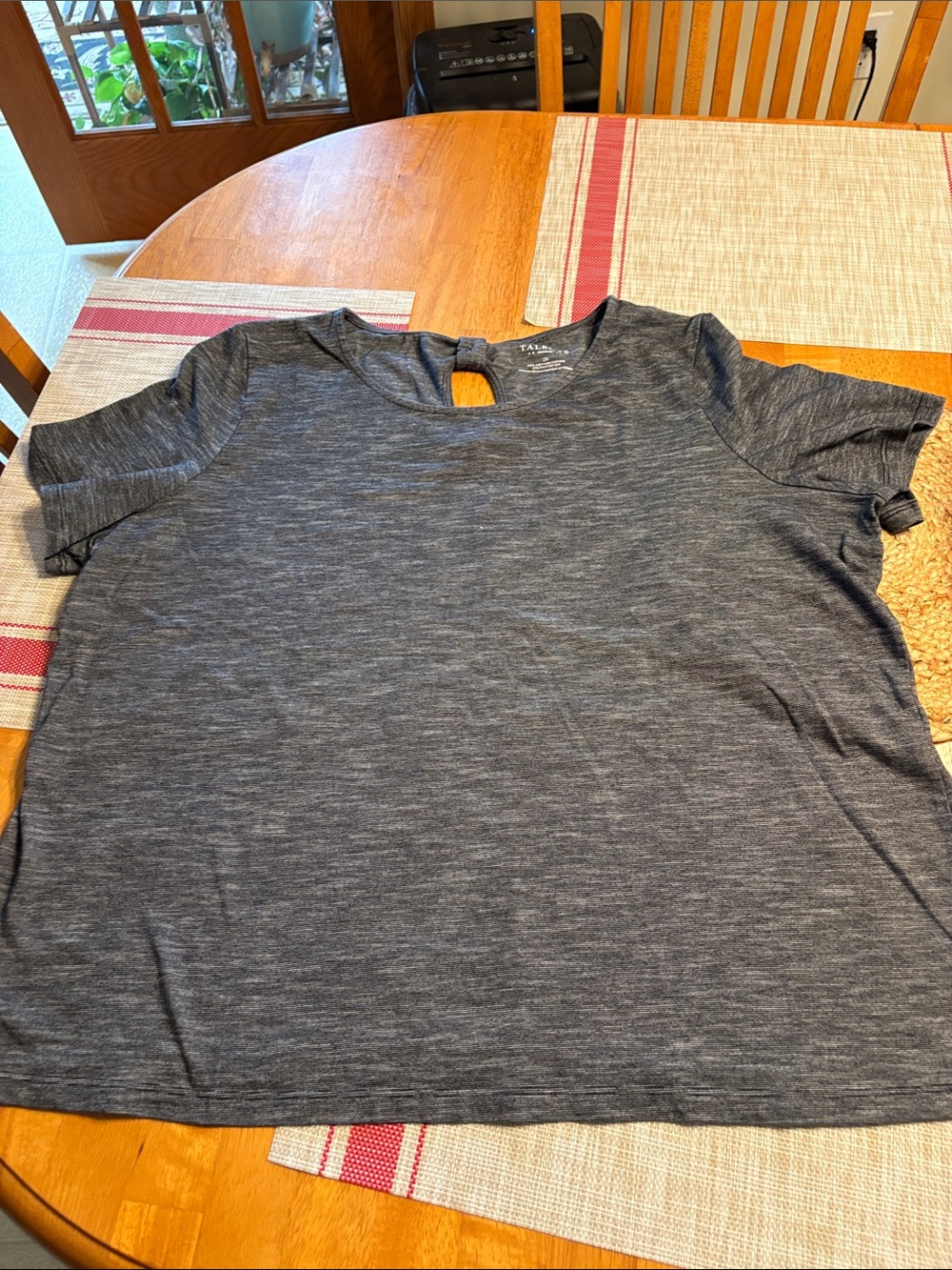 Talbot’s Basic Short Sleeve Tee - Charcoal Gray